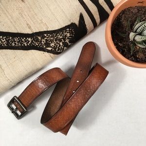 American Eagle Outfitters Tooled Leather Belt Boho